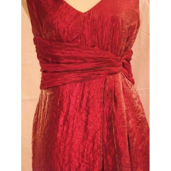 Max & Cleo BCBG Max Azria Bubble Hem Shimmer Dress 6 NEW - Picture 5 of 11